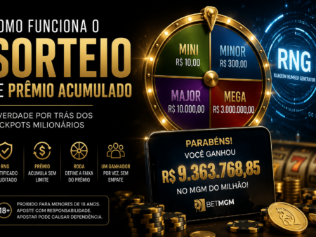 Sorteio de prêmio acumulado: como o RNG e uma roda giratória decidiram R$ 9,3 milhões